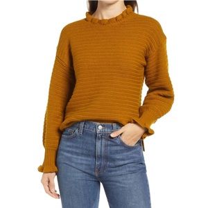 Madewell Ruffle Neck Sweater